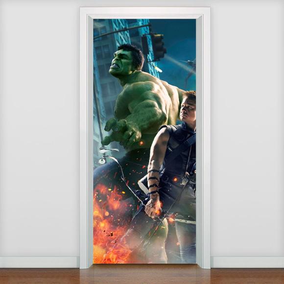 Adesivo Porta Os Vingadores