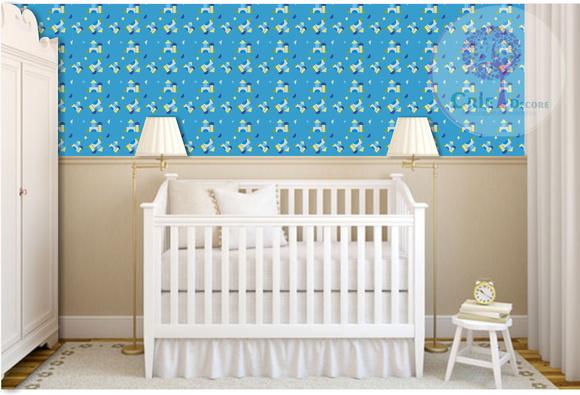 Papel de parede Castelo Geometrico 01