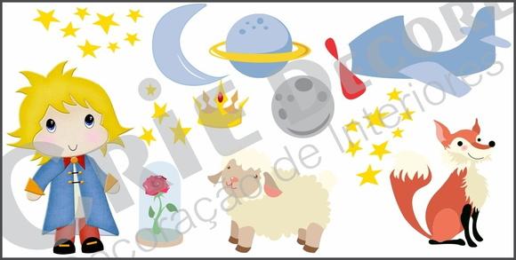 Adesivo Decorativo Pequeno Principe Cart