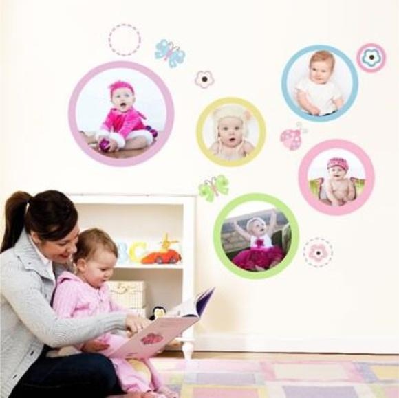 Adesivo De Parede Infantil Baby Fotos