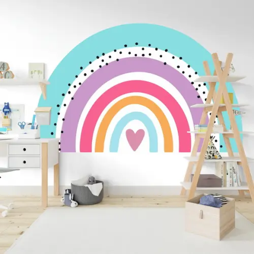 Adesivo Parede Arco Íris Rainbow Colors 150x90cm