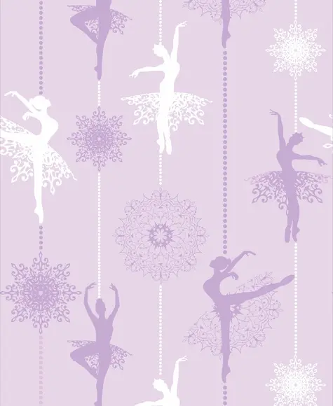 Papel de parede Bailarina Lilas