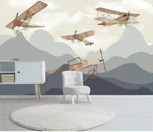 Papel de Parede Montanhas Aviador Baby m²