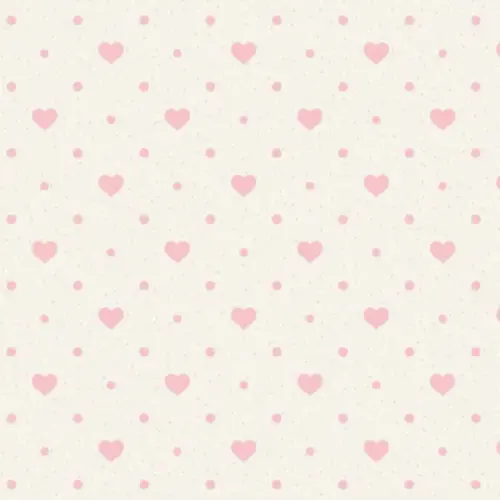 Papel de parede coração Menina Corações 300x58cm