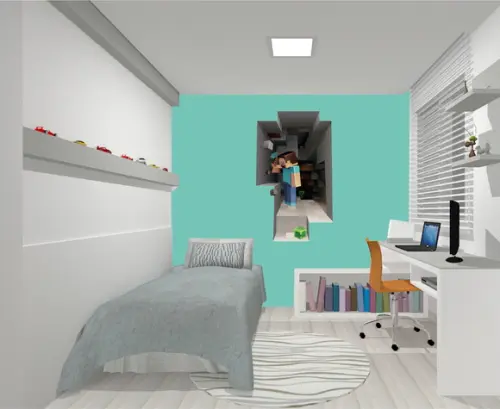Adesivo Minecraft 3D