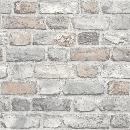Papel de parede Tijolinho Barro cinza