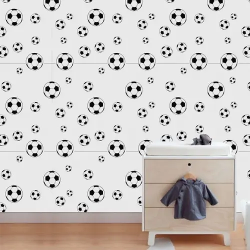 Papel de parede Auto Adesivo Bola Futebol Infantil