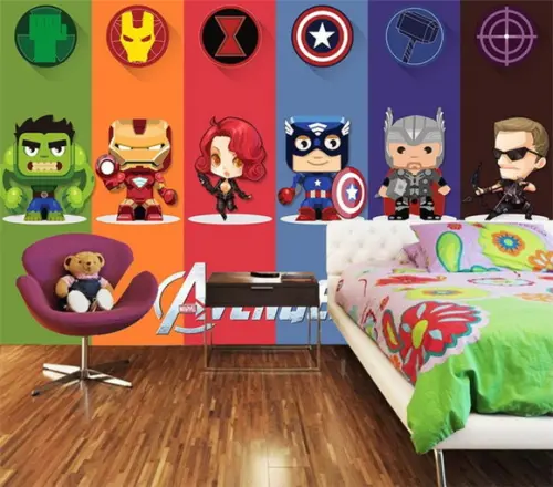 Papel de parede vingadores heróis medida personalizada