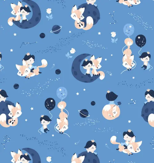 Papel de parede Pequeno príncipe Azul