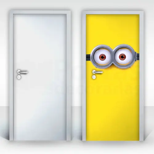 Adesivo decorativo Porta Minions 05