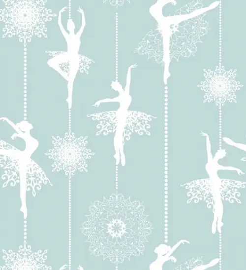 Papel de parede Bailarina Verde claro