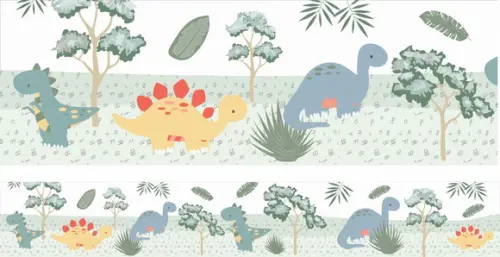 Faixa Border Parede Infantil Dinossauro Baby