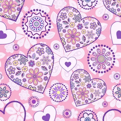 Papel de Parede Coração Mandalas
