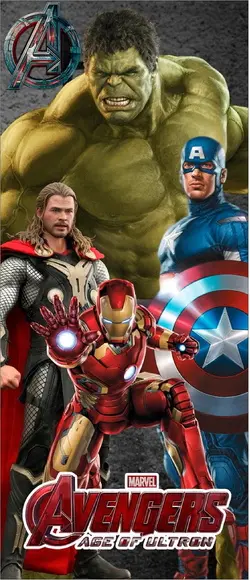 Adesivo Porta Os Vingadores