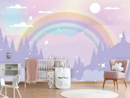 Papel de Parede Auto Adesivo Arco Íris M²