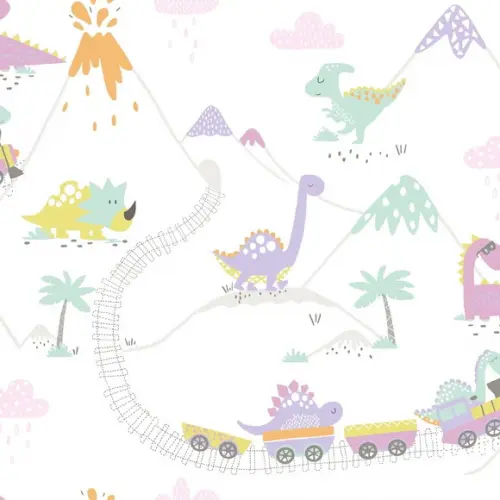 Papel de parede Dinossauros Decor color
