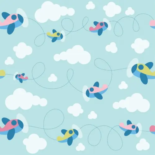 Papel de parede Avião Nuvens