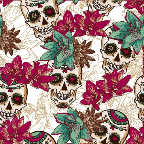 Papel de parede Caveira Skull