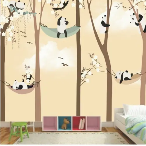 Papel de Parede Ursinho Panda m² kids