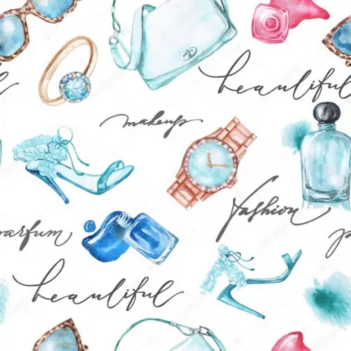 Papel de parede Perfumes Joias