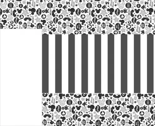 Papel de parede auto adesivo Mickey LIstras