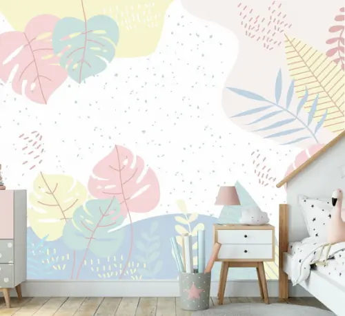 Papel de Parede Adesivo Floral Color Baby Infantil M²