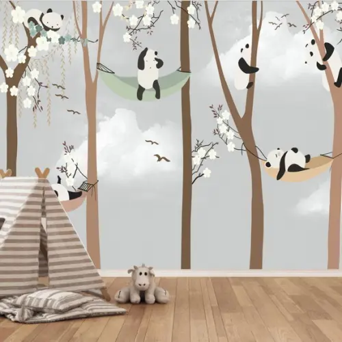 Papel de Parede Ursinho Panda m²