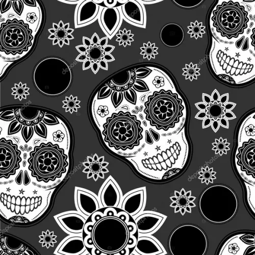 Papel de parede Caveira Mexicana