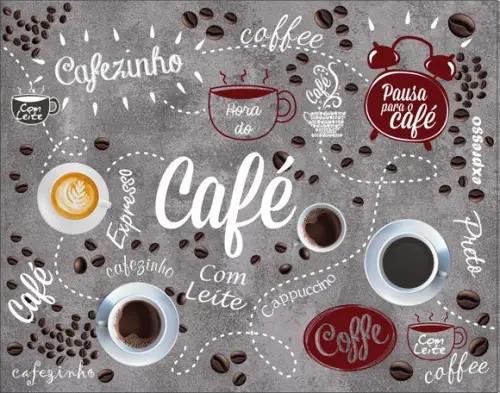 Papel De Parede Cozinha Café Cafeteria Cimento queimado