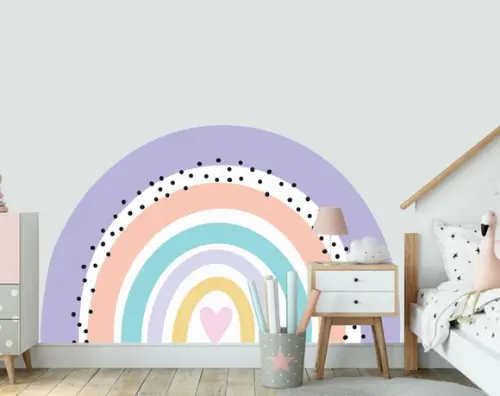 Adesivo Parede Arco Íris Rainbow Colors 150x90cm Mod07