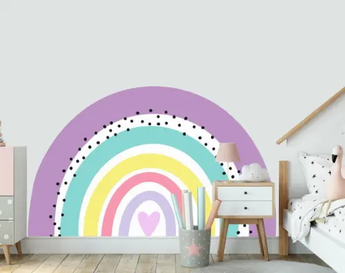 Adesivo Parede Arco Íris Rainbow Colors 150x90cm Mod06