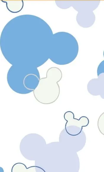 6 folhas Papel de parede Disney Mickey Mouse
