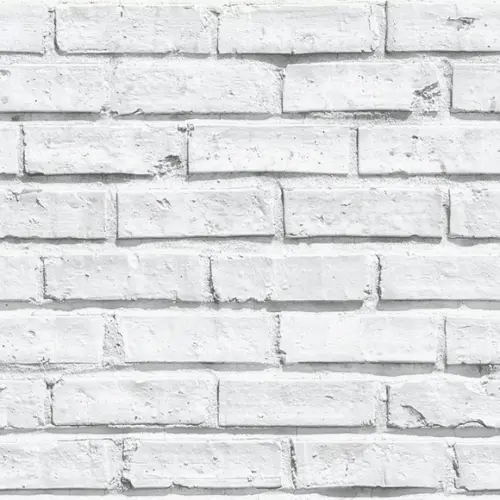26 Rolos Papel de parede Tijolinho Branco