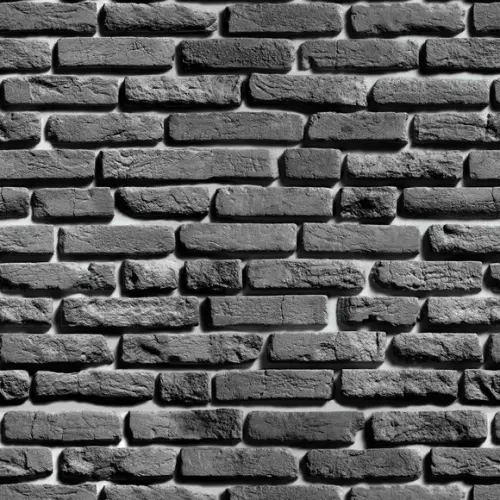 Papel de parede Tijolinho Preto barro
