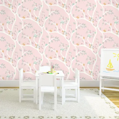 Papel de parede Galhos Curuja Cute Baby Auto adesivo