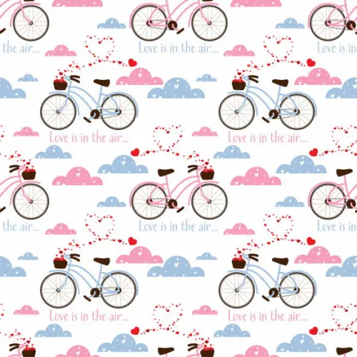 Papel de parede Bicicleta Nuvens
