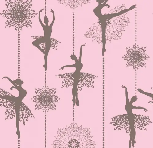 Papel de parede Bailarina Rosa Marron