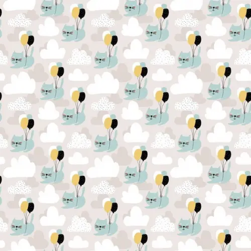 Papel de parede Gato Nuvens Decor 48