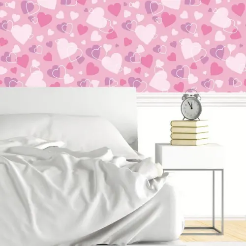 Papel de parede coração Decor 34 3m
