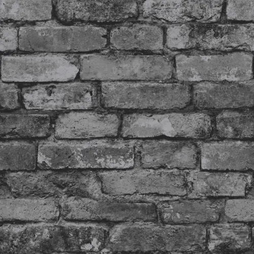 Papel de parede Tijolinho Preto 01