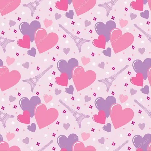 Papel de parede coração Decor 36