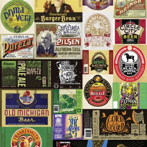 Papel de parede Cerveja Retro
