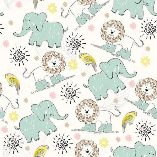 Papel de parede Zoo Safari decor02