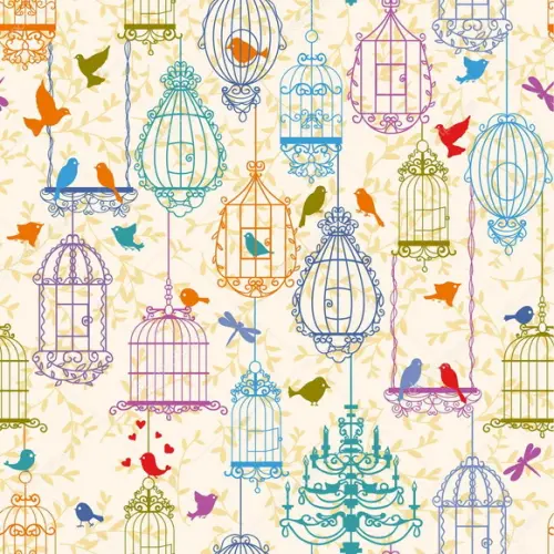 Papel de parede Gaiolas Decor 03
