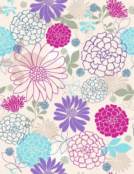 Papel de parede Floral Decor 01