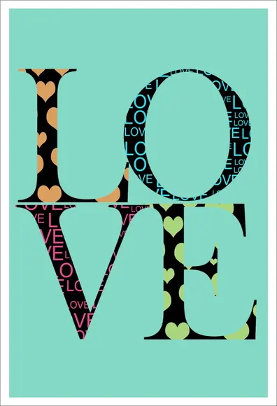 Poster Adesivo LOVE