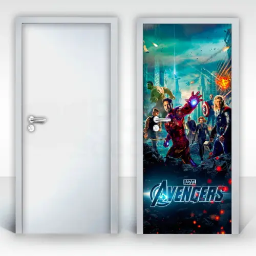 Adesivo Porta Os Vingadores 01