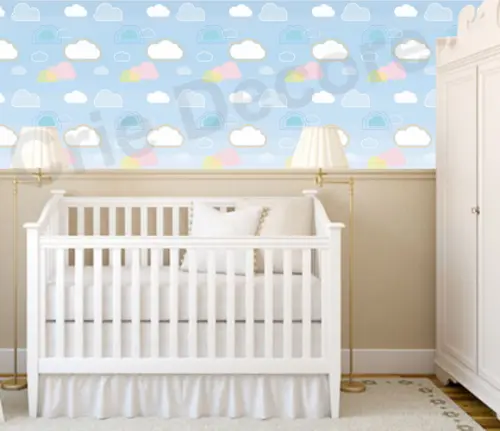 Papel de Parede Vinilico Céu Nuvens