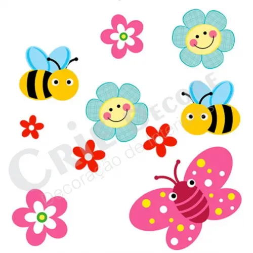 Adesivo Decorativo Mini Abelhas