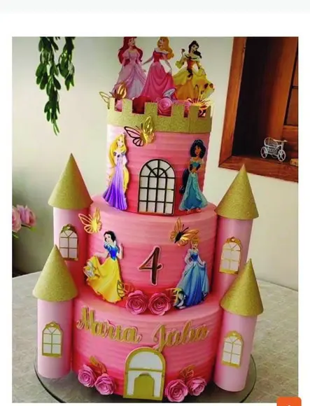 Arquivo de Corte Topo de Bolo Castelo das Princesas